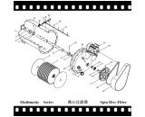 離心過濾器組件過濾碟，過濾器電機，電機皮帶
